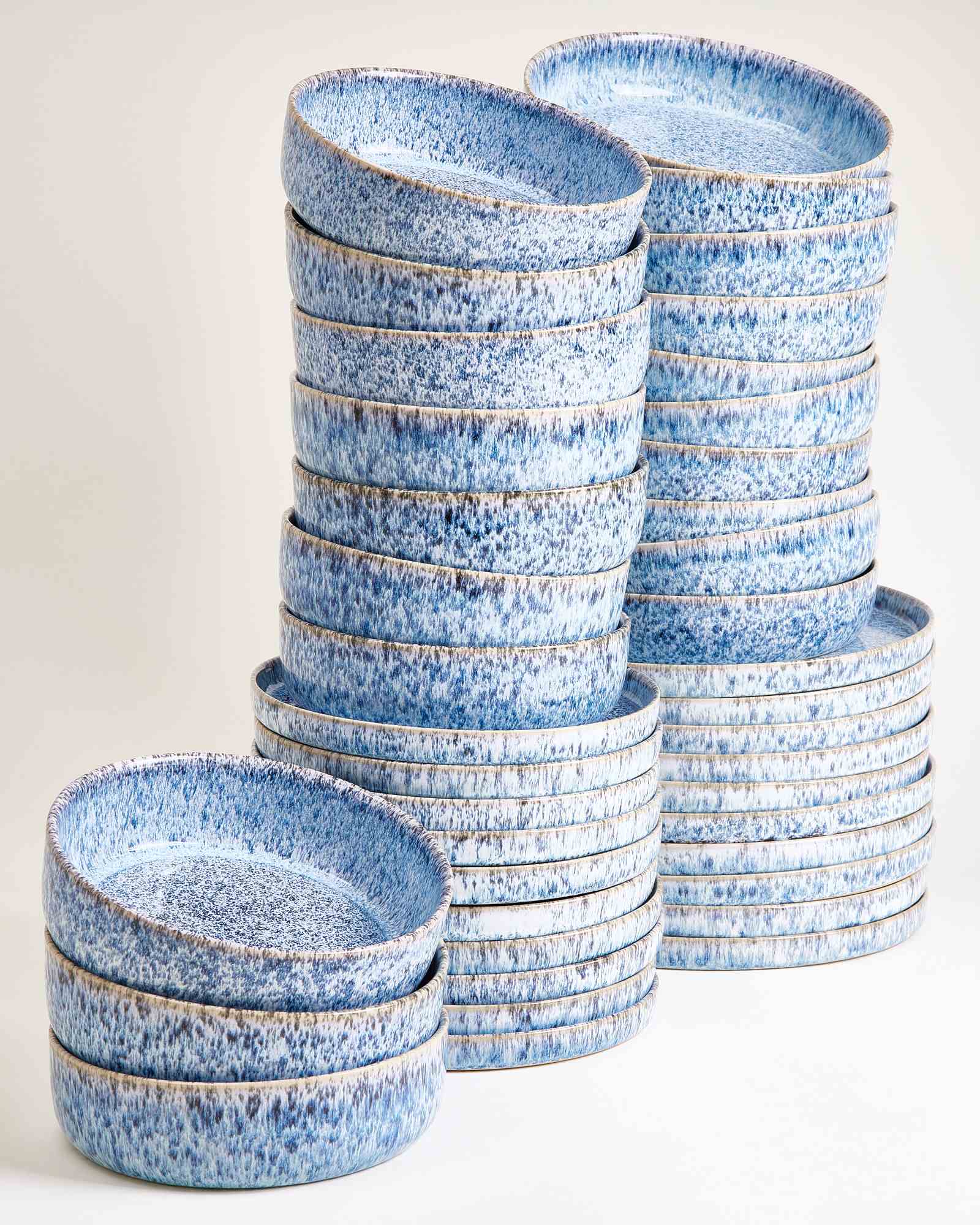 Cordoama Geschirr-Set modern blau 40-teilig