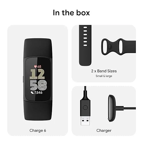 Fitbit Charge 6 Fitness Tracker With Google Apps - Charge 6 - Image 3 Fitbit Charge 6 Fitness Tracker With Google Apps - Charge 6 - Image 3