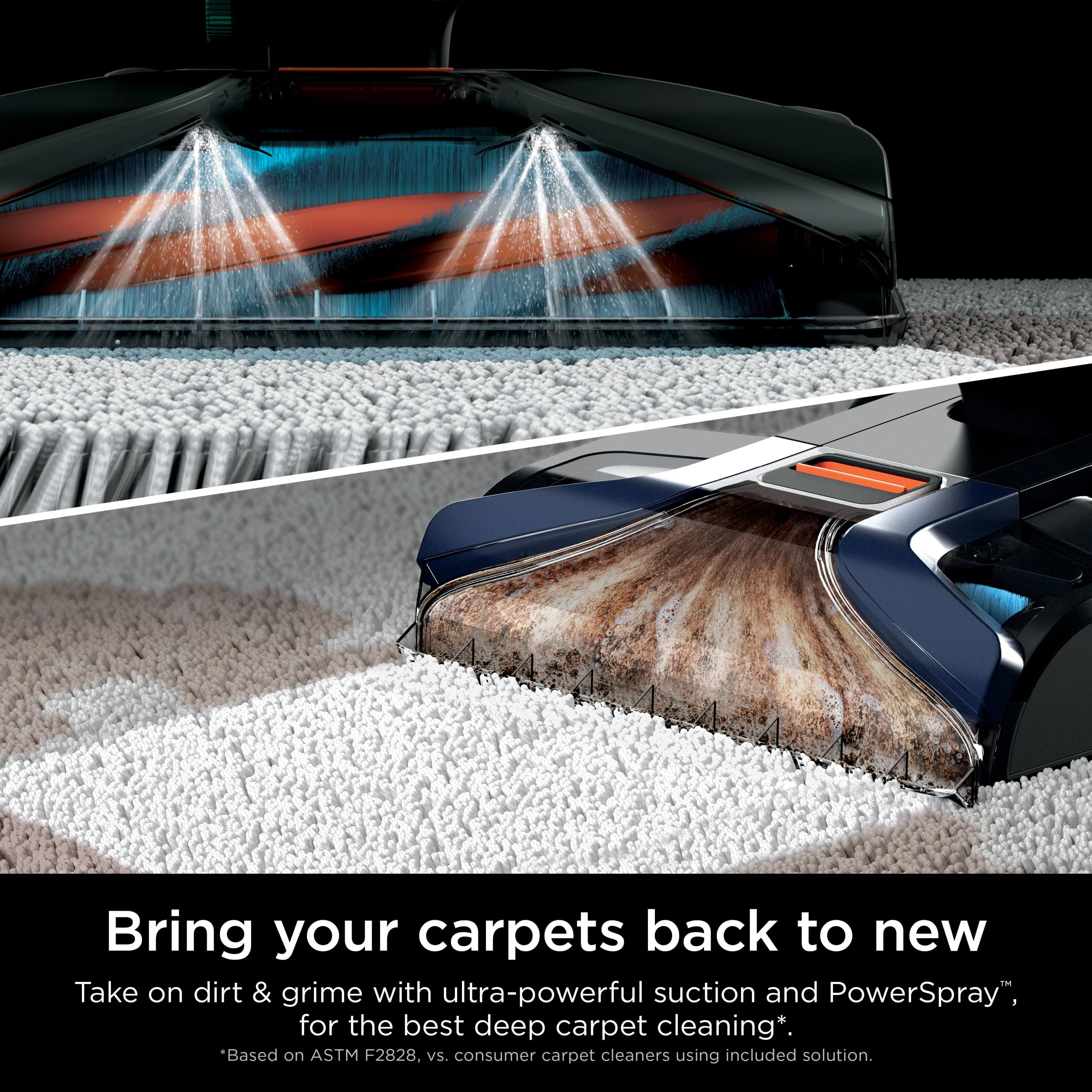 Shark CarpetXpert with StainStriker, Upright Carpet, Area Rug & Upholstery Cleaner for Pets, Built-in Spot & Stain Eliminator, Deep Cleaning & Tough Stain Removal, Carpet Shampooer, Navy, New,EX200 - Image 3
