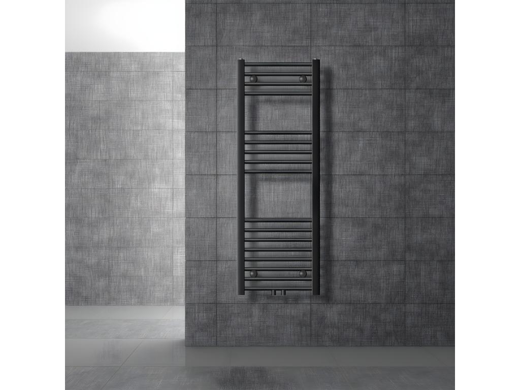 Radiador de baño Radiador Sahara conexión central calentador de toallas antracit