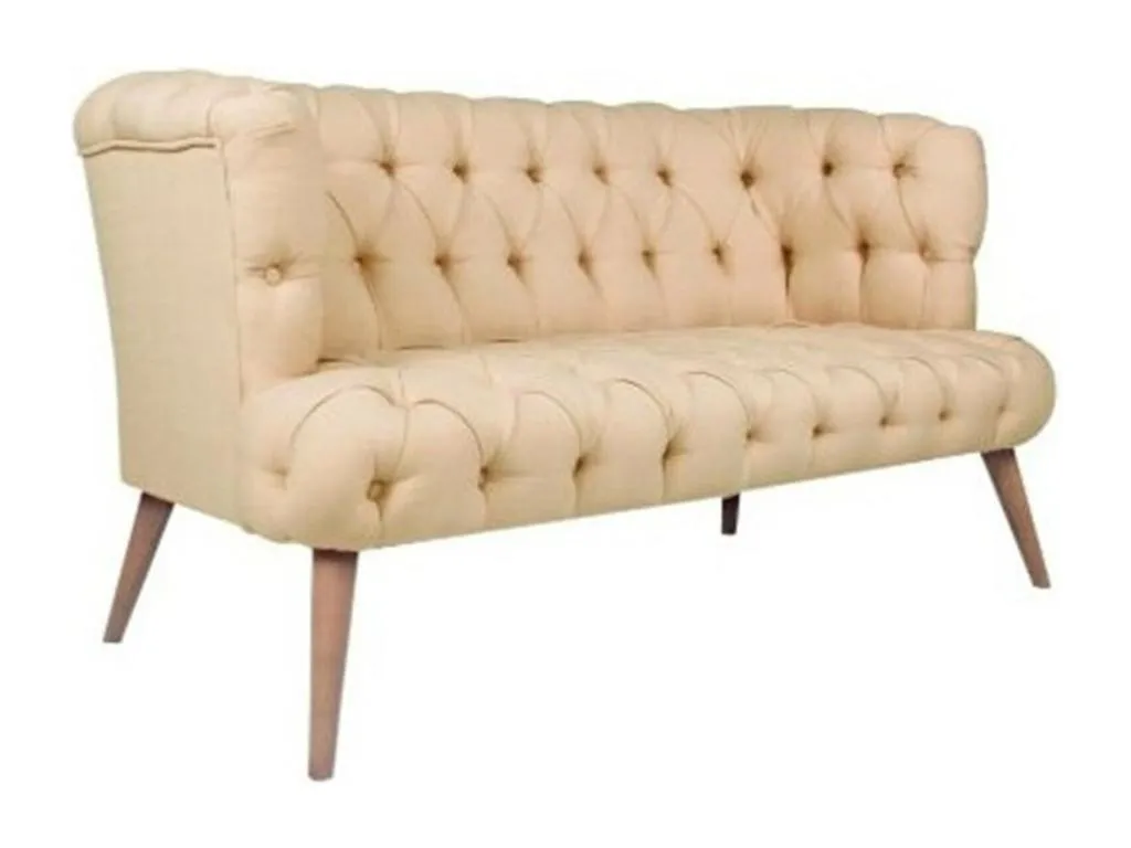 Sofá Mobtrendy 249 De color marrón claro 140x75x76cm Tapiz Patas - Mobtrendy gzsu84262