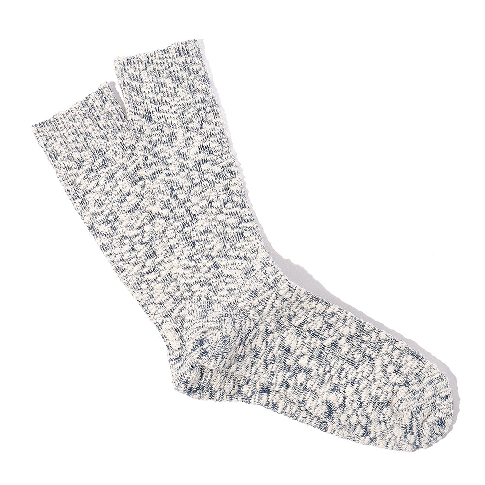 Anonymous ISM - Chaussettes Slub Crew - Gris 49