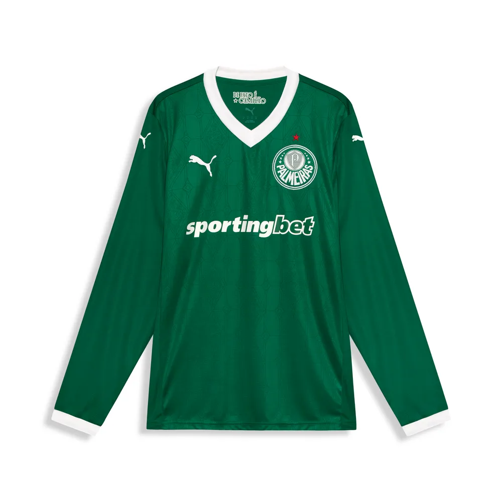 Kid's Palmeiras 2025/26 Home Long Sleeve Shirt