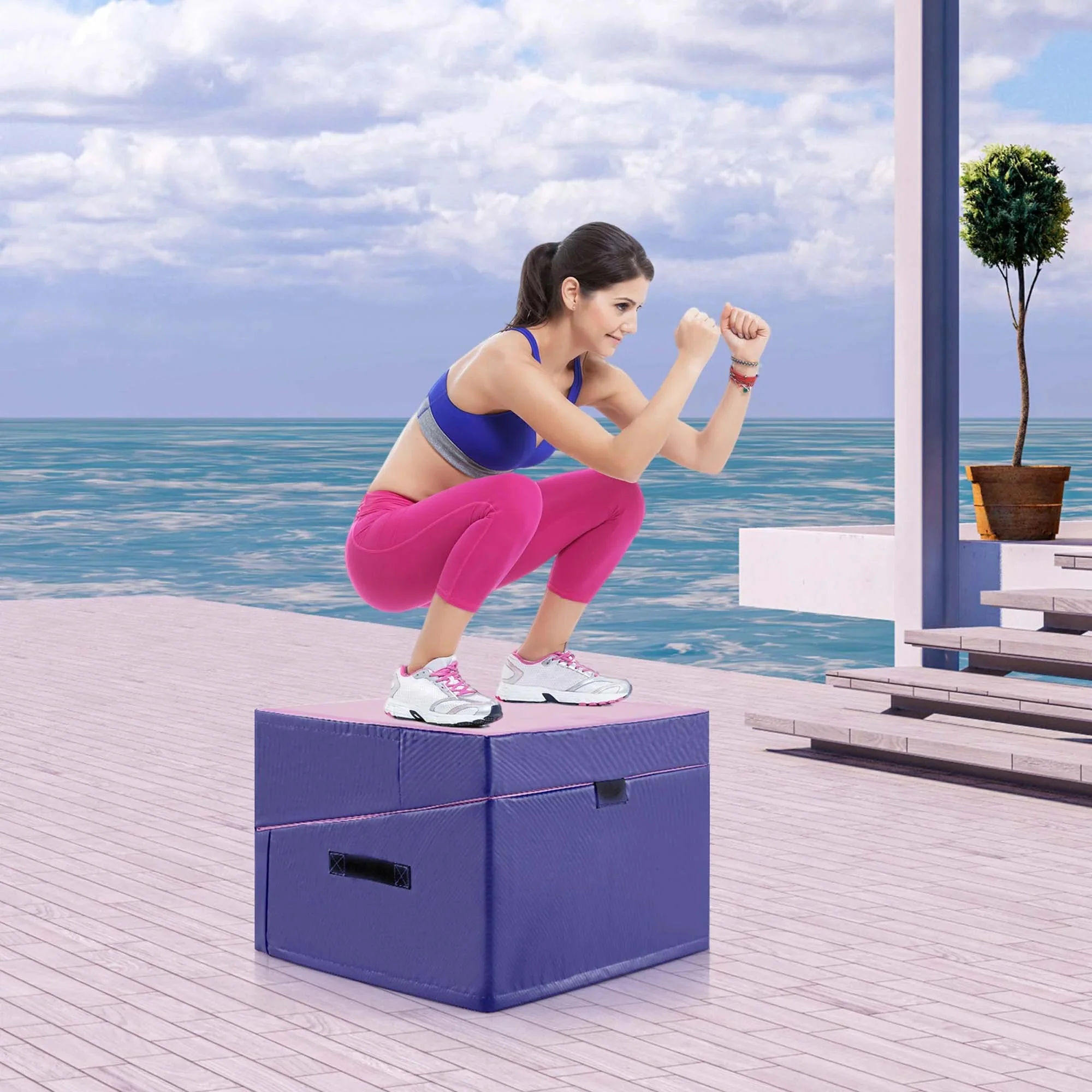 Costway Folding Gymnastics Incline Mat, 48 x 24 x 14 in - Image 6 Costway Folding Gymnastics Incline Mat, 48 x 24 x 14 in - Image 6