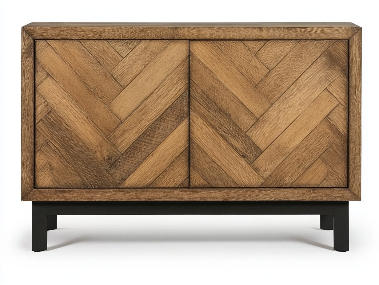 Armario de madera de roble natural para sala de estar y comedor 90x40x80cm