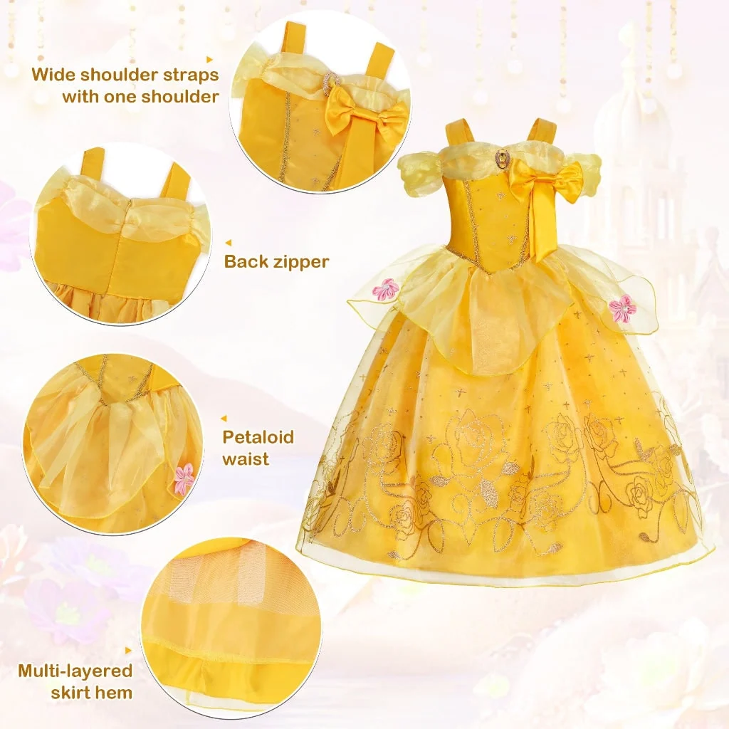 Halloween Costumes Girls Princess Party Dress Costume Set - Image 3 Halloween Costumes Girls Princess Party Dress Costume Set - Image 3