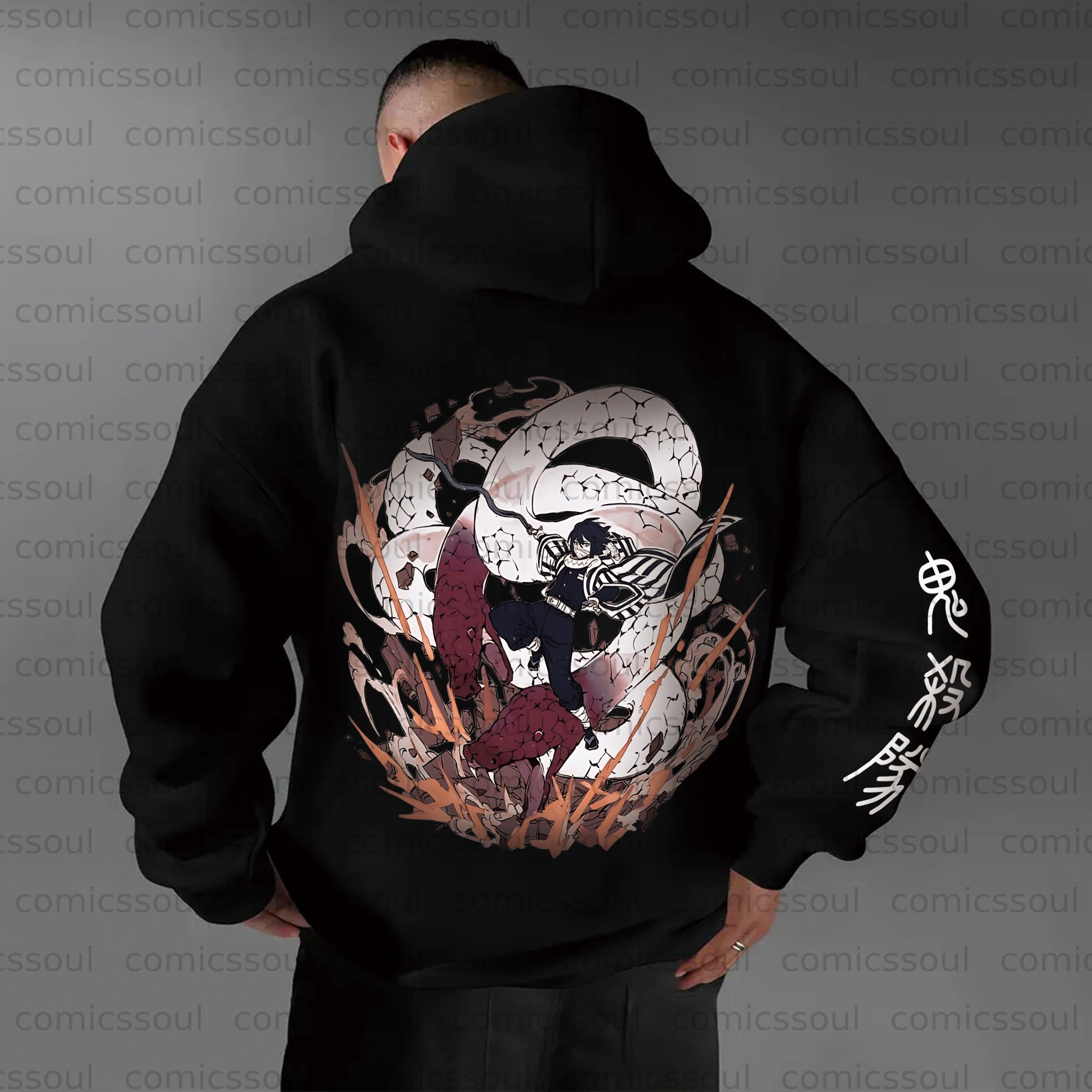 Unisex Anime Graphic Streetwear Vintage Plush Hoodie