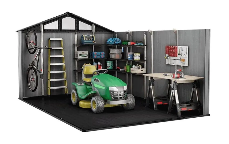 Keter Stronghold Resin Garden Shed Grey