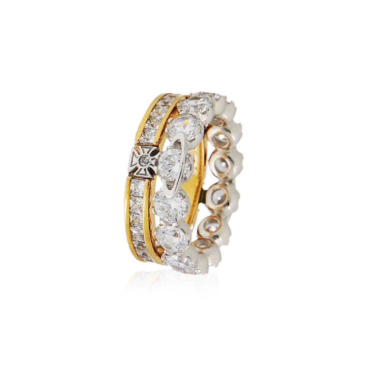 Vivienne Westwood Multi Wear Way Stacked Ring - Original Replica Club