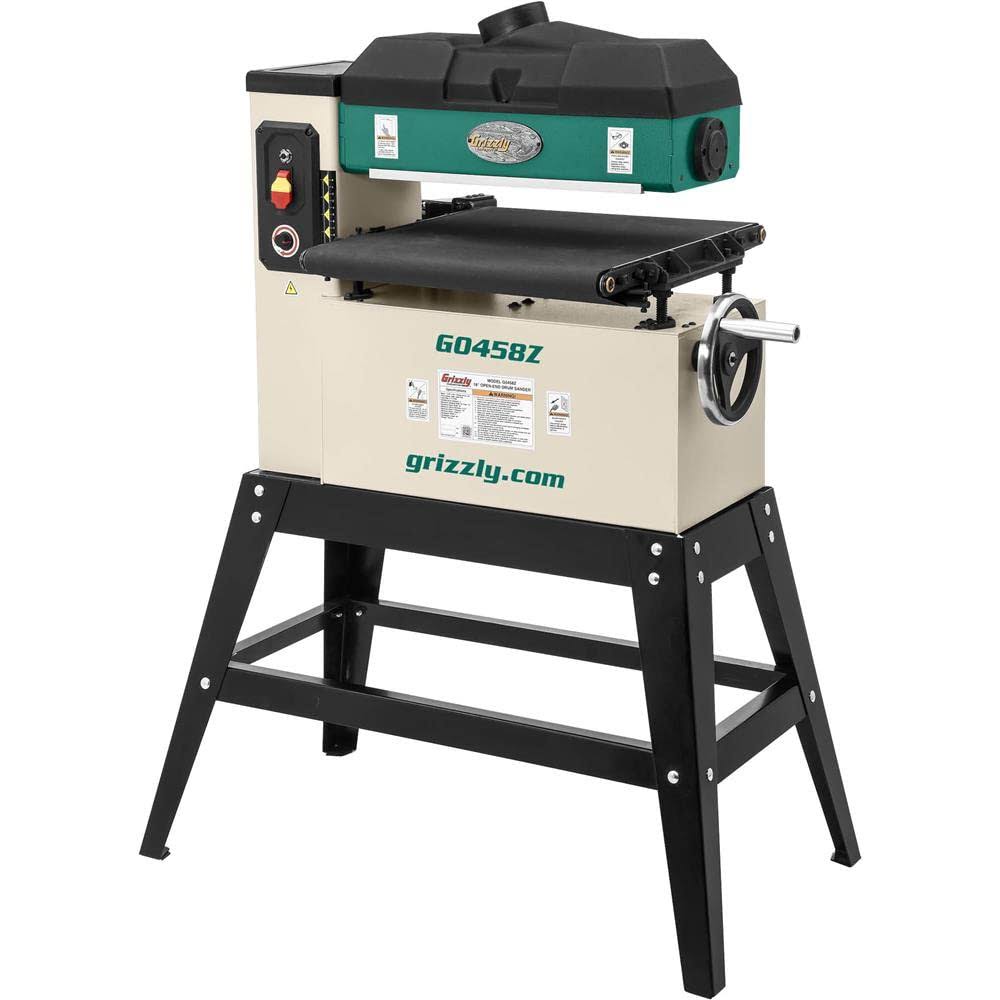 Grizzly G0458Z - 18" 1-1/2 HP Open-End Drum Sander w/ Vs Feed