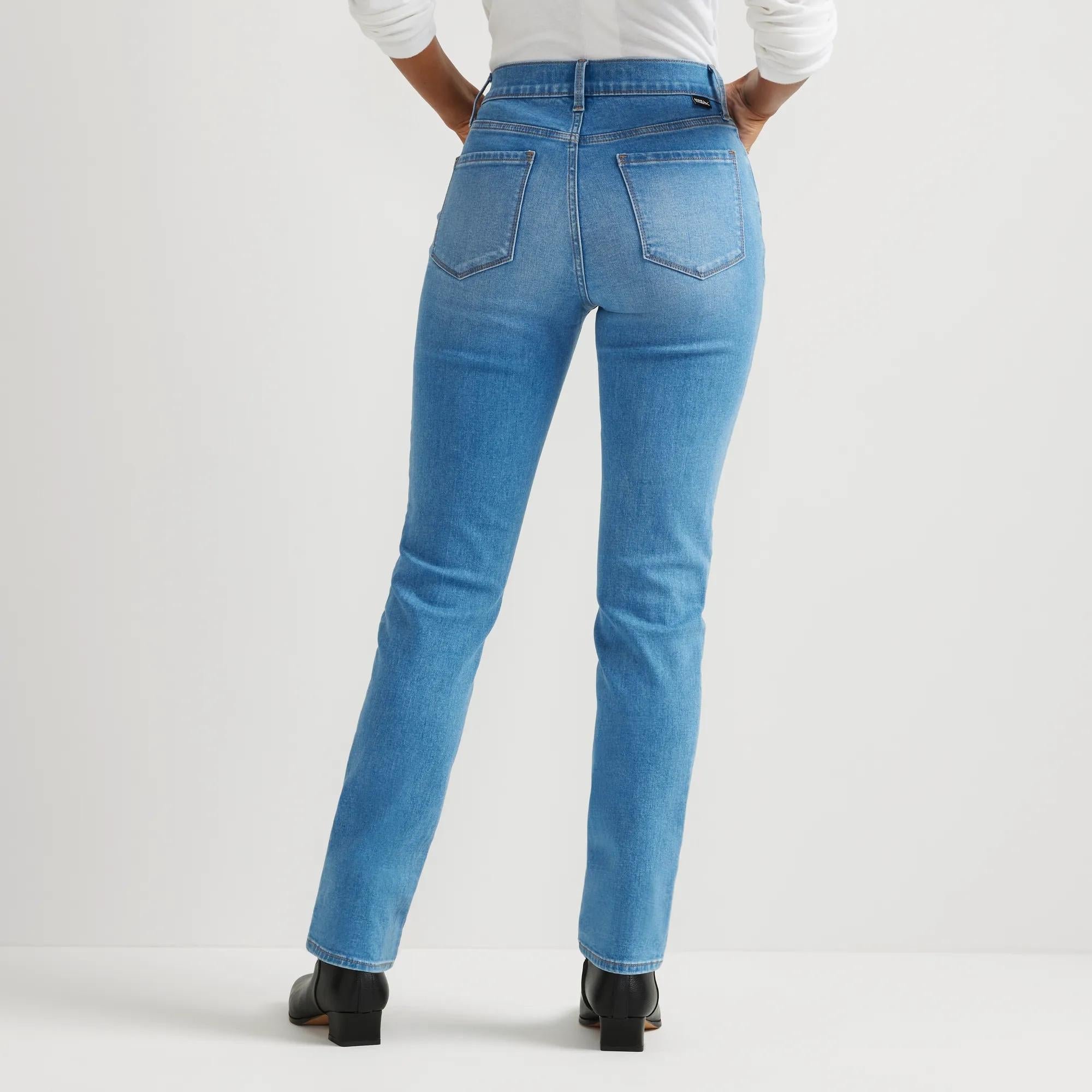 Women's Venture Stretch High-Rise Straight Leg Jeans - Eddie Bauer Outlet