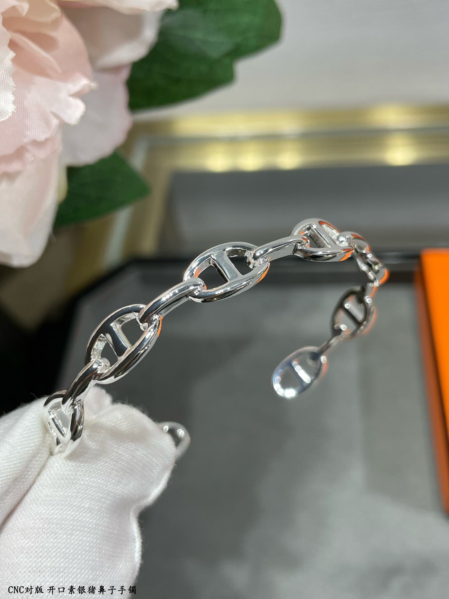 Hermes Plain Surface Pig Nose Bangle Bracelet - Original Replica Club