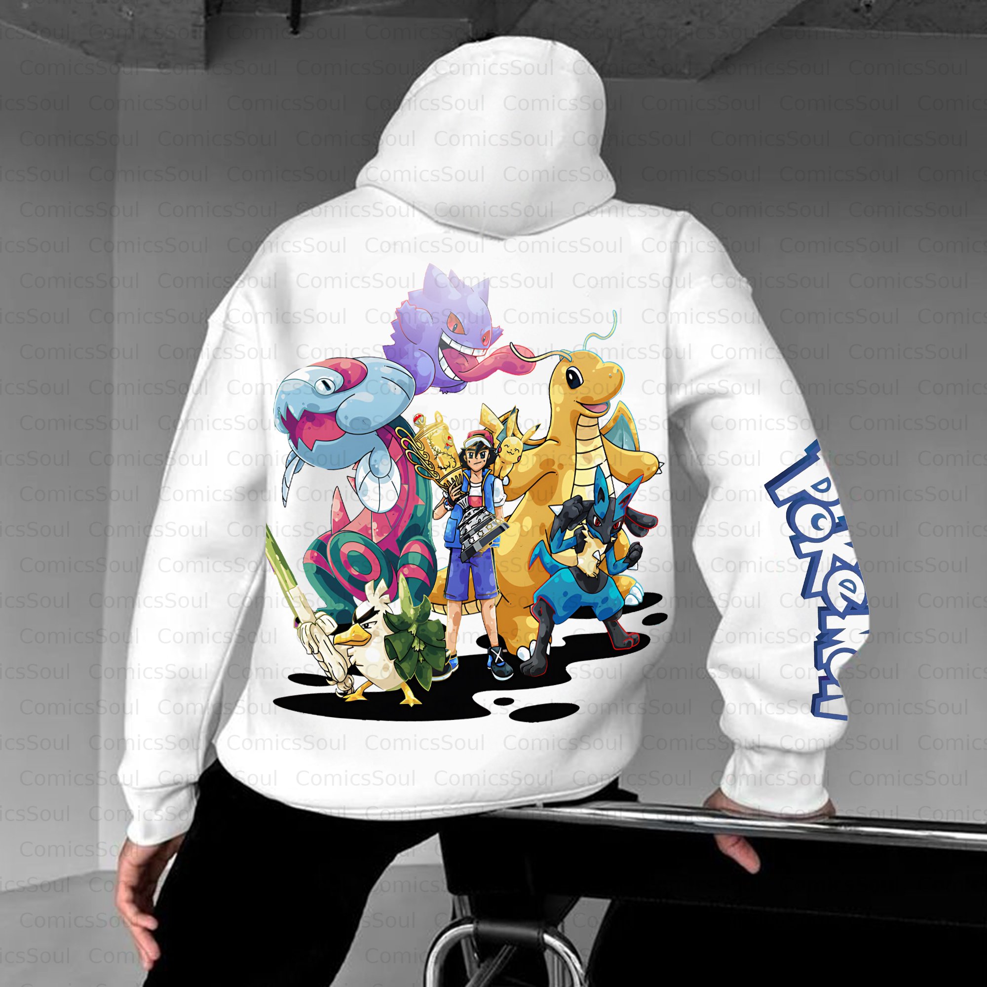 Unisex Anime Inspired Vintage Plush Hoodie