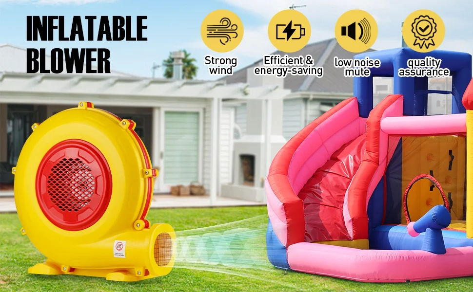 950W Commercial Inflatable Bouncer Blower Pump Fan - Image 5 950W Commercial Inflatable Bouncer Blower Pump Fan - Image 5