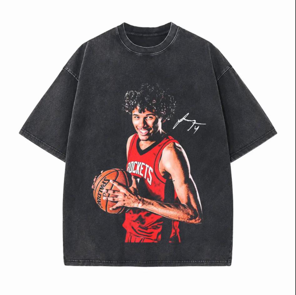 NBA Houston Rockets Printed Unisex Washed T-Shirt