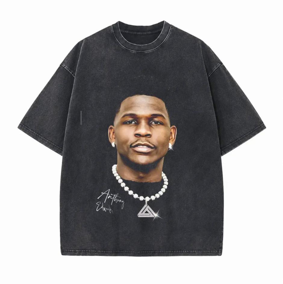 Young Wolf Legend Retro Basketball Graphic Printed Unisex Washed T-Shirt
