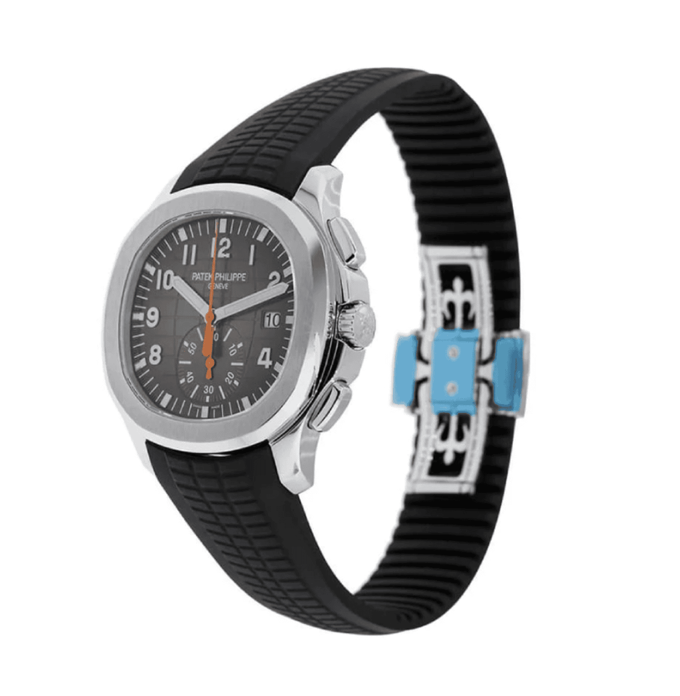 Replica Aquanaut Chronograph Orange Rubber Strap
