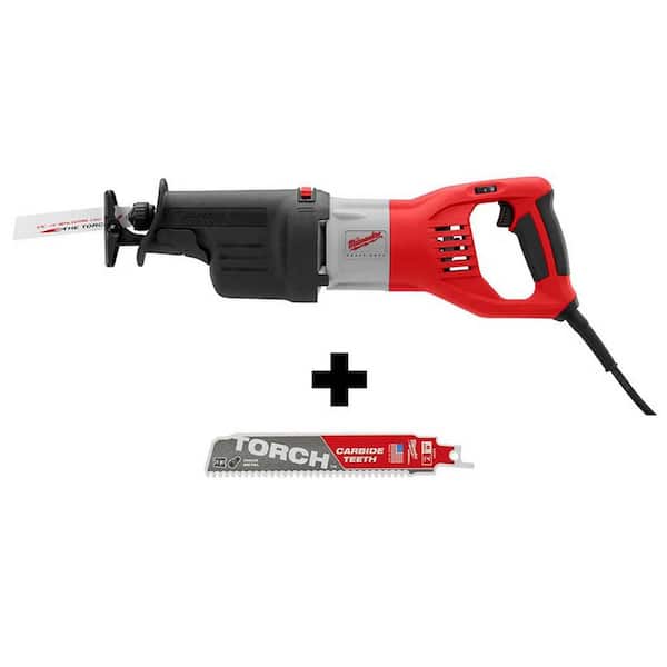 15 Amp 1-1/4 in. Stroke Orbital SUPER SAWZALL Reciprocating Saw W/ Hard Case Carbide SAWZALL? Blade