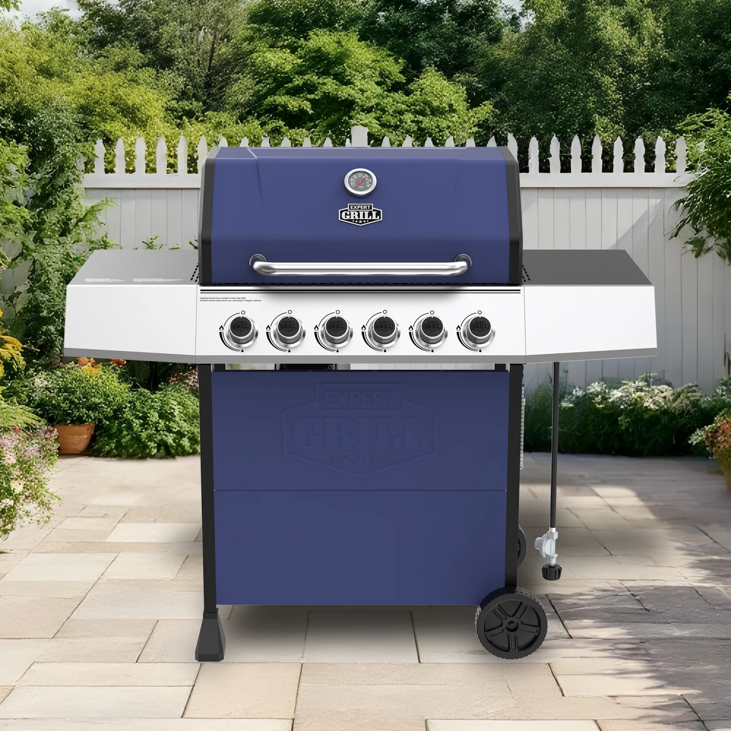 Expert Grill 5 Burner Propane Gas Grill with Side Burner - Image 50
