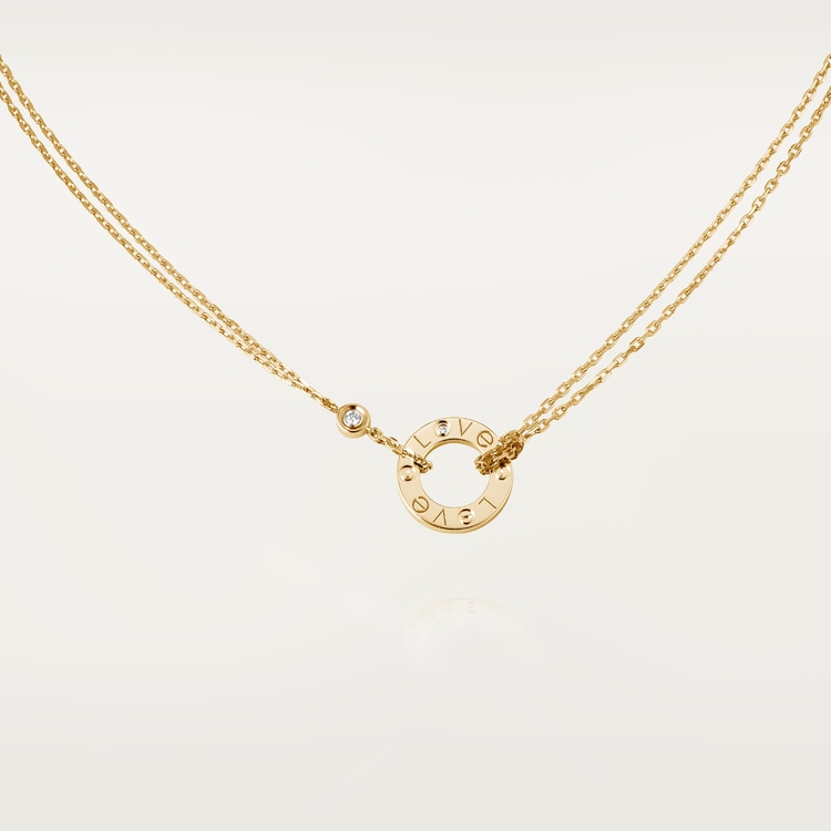 Replicate LOVE pendant, 2 diamonds(1:1 replica) - Original Replica Club