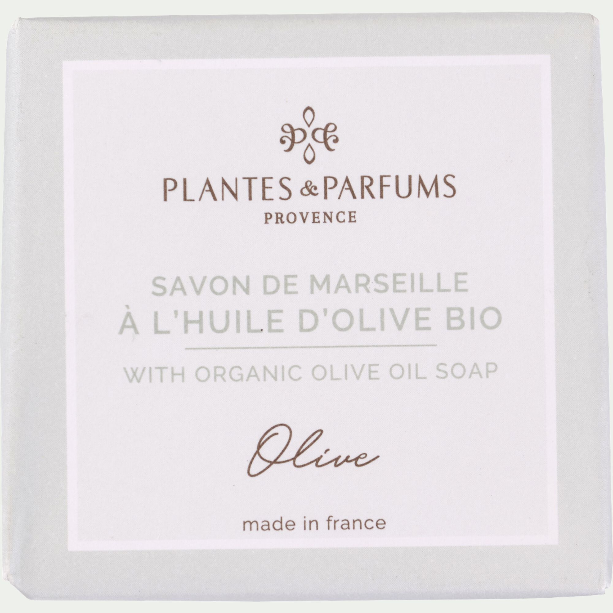 BELLON - Lot de 2 savons de Marseille à l'huile d'olive bio senteur olive 100g