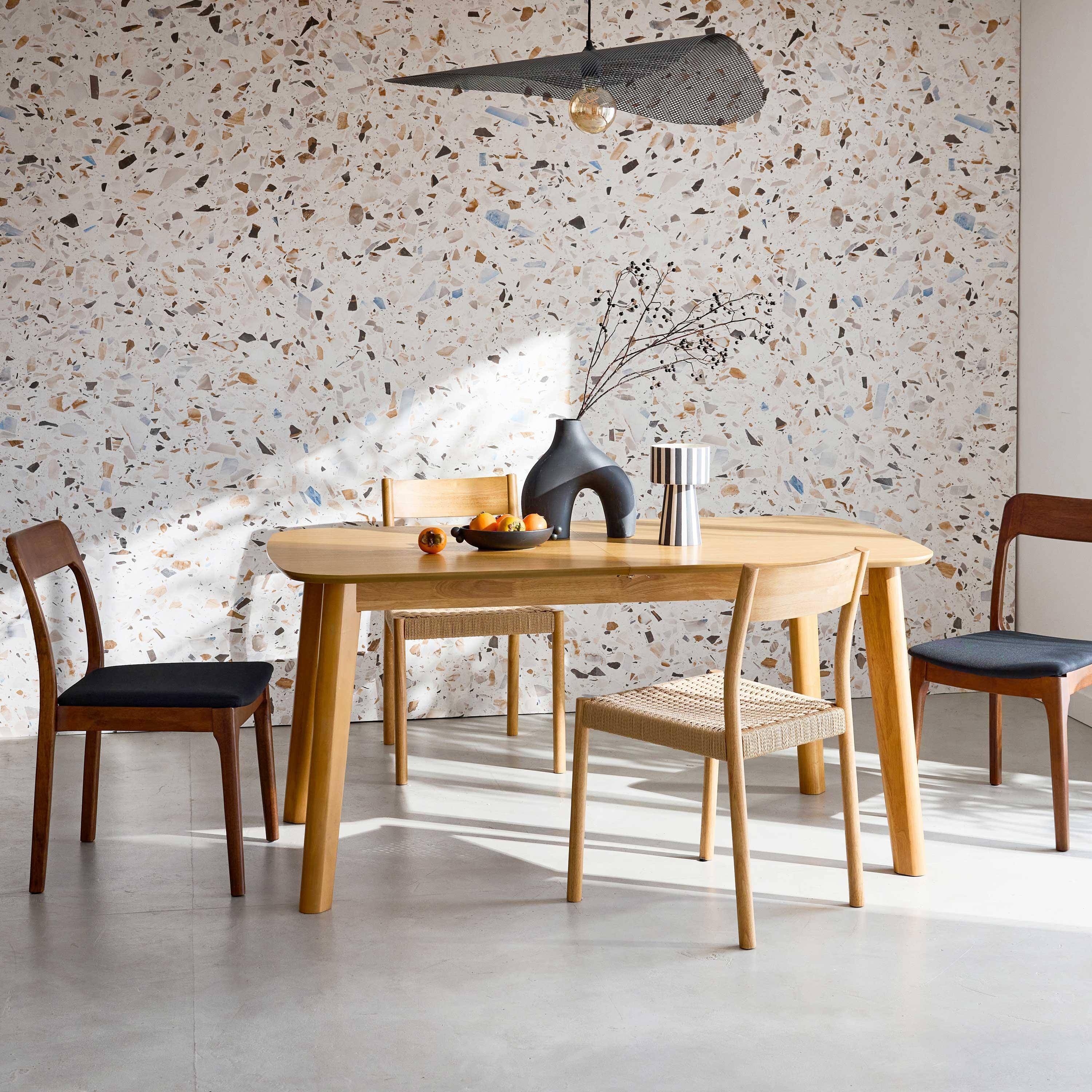 Holy - Mesa de comedor rectangular y extensible, 160 - 210cm