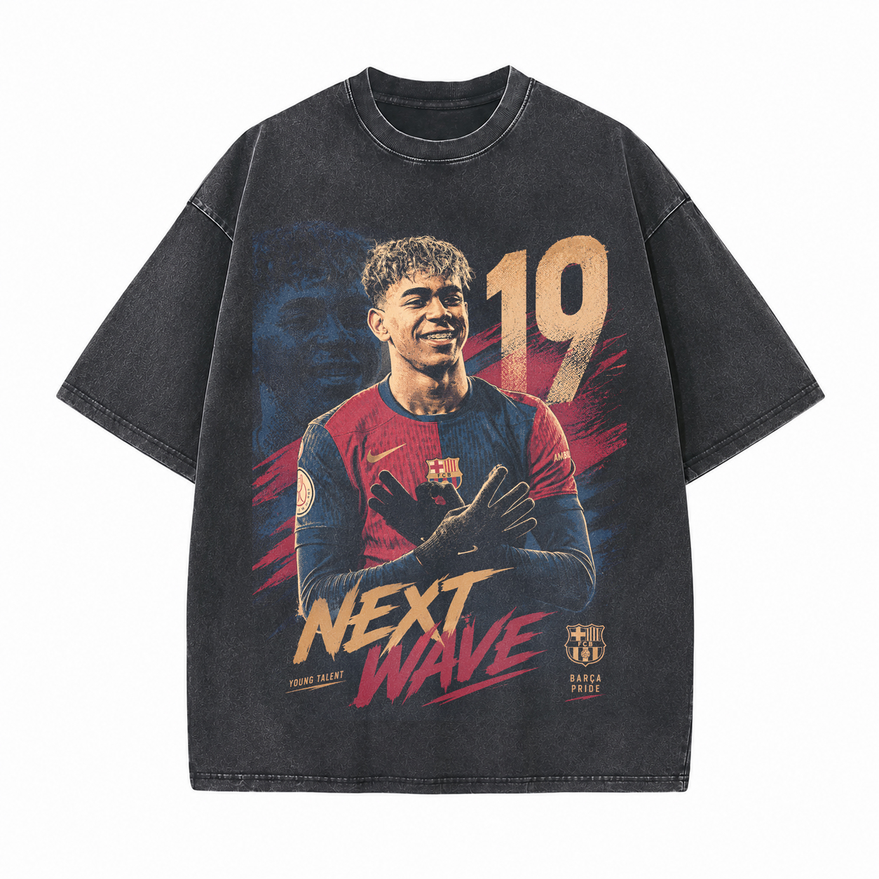Young Talent Football Rising Star Printed Unisex Washed T-Shirt