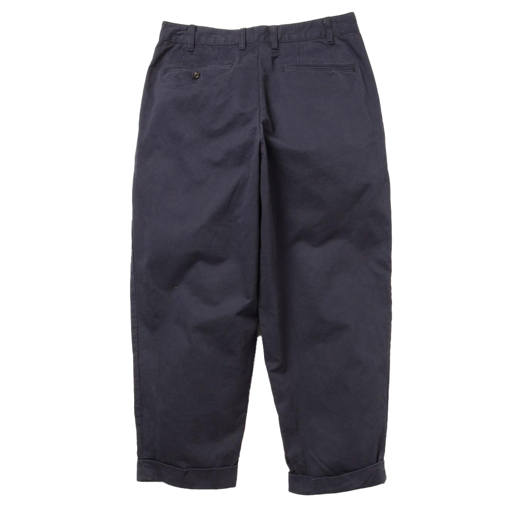 Beams Plus - Pantalon 2 Pleats Twill - Bleu