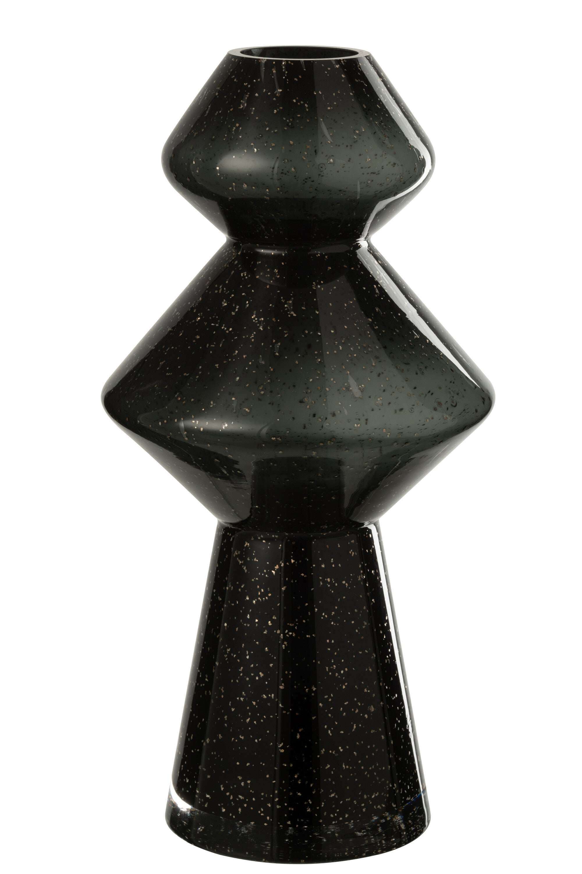J-Line vaas Carol - glas - zwart