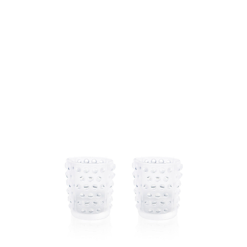COFFRET DE 2 PHOTOPHORES MOSSI - CRISTAL INCOLORE