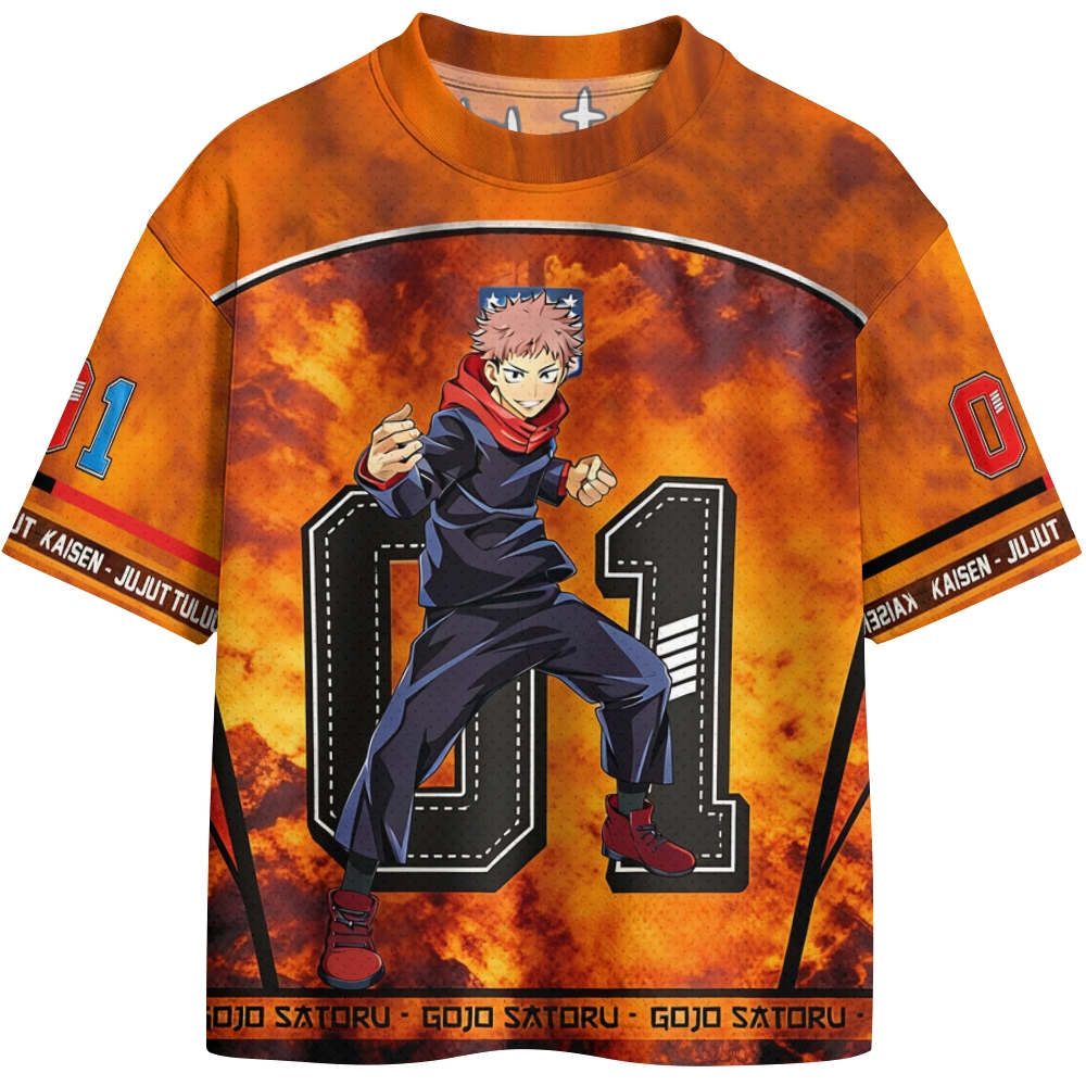 Jujutsu Kaisen Crew Neck Football Jersey