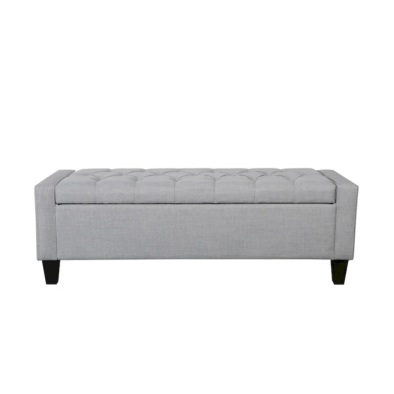 Porthos Home Wren Upholstered Button-Tufted Storage Bench