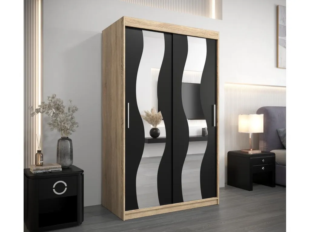 Armario Prietocasa de puertas correderas 200/120/62 2 puertas (Prietocasa/negro)