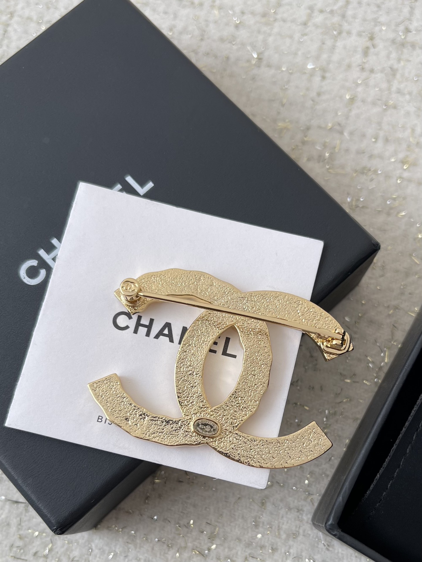 Chanel Light Gold CC Brooch - Original Replica Club