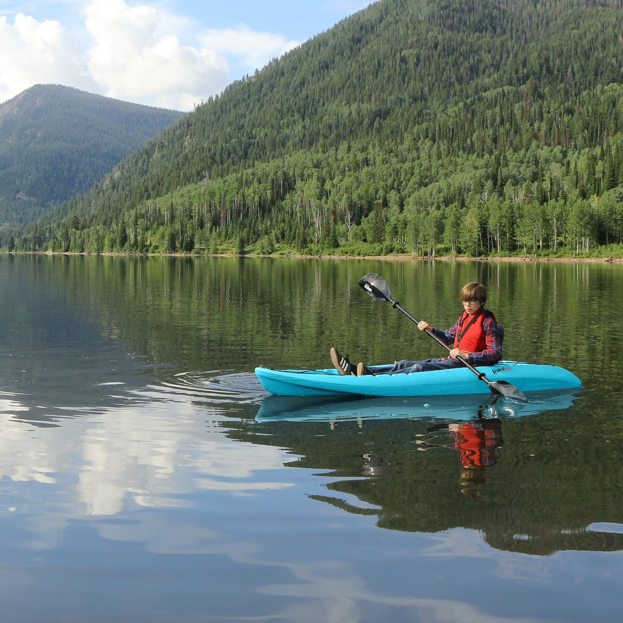 Lifetime Hydros 101 inch Sit-on-Top Kayak, Glacier Blue (90594) - Image 7