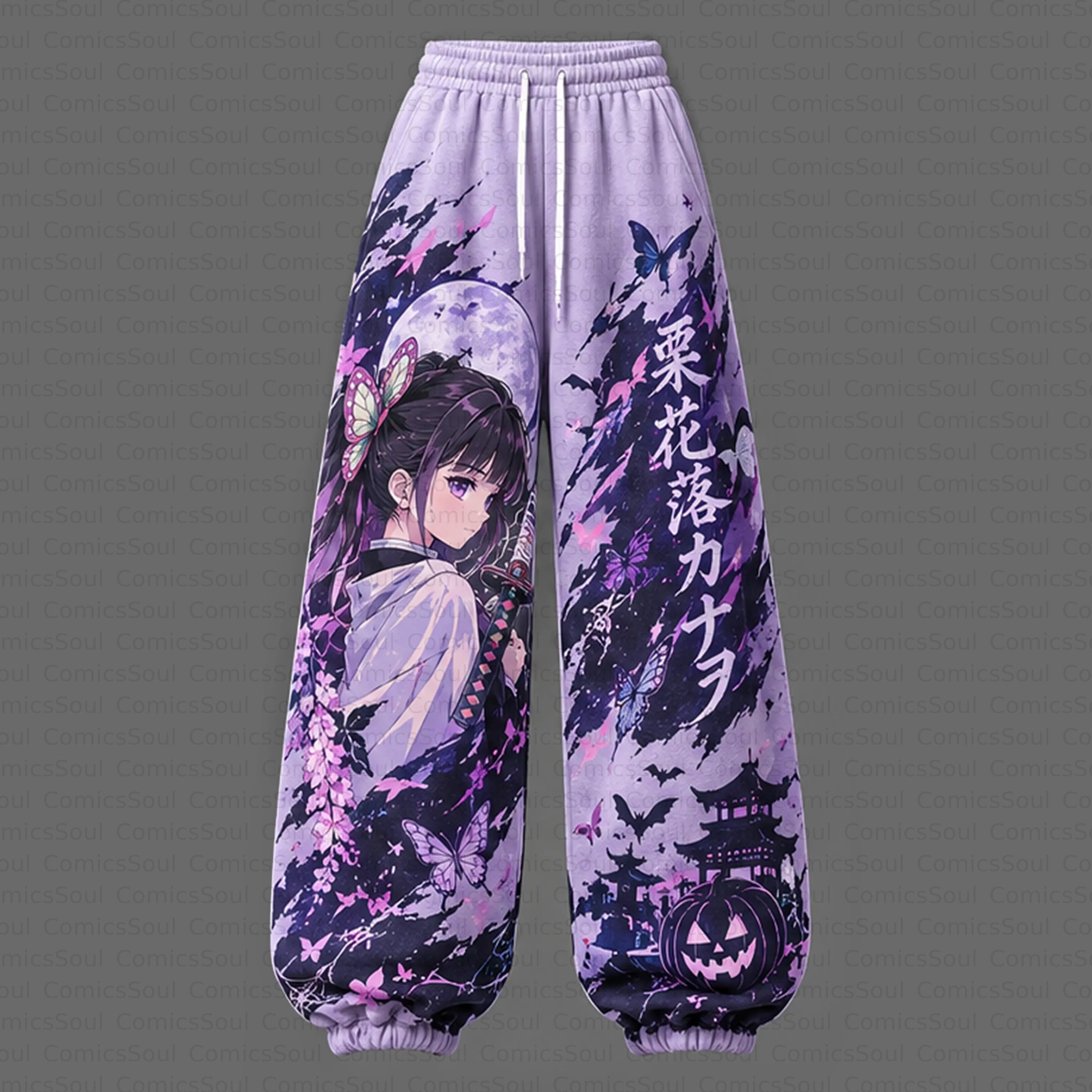 Demon Slayer Cropped Long Sleeve Hoodie & High Waist Jogger Pants Two Piece TeeThreads Sustain the Scene with Custom Apparel