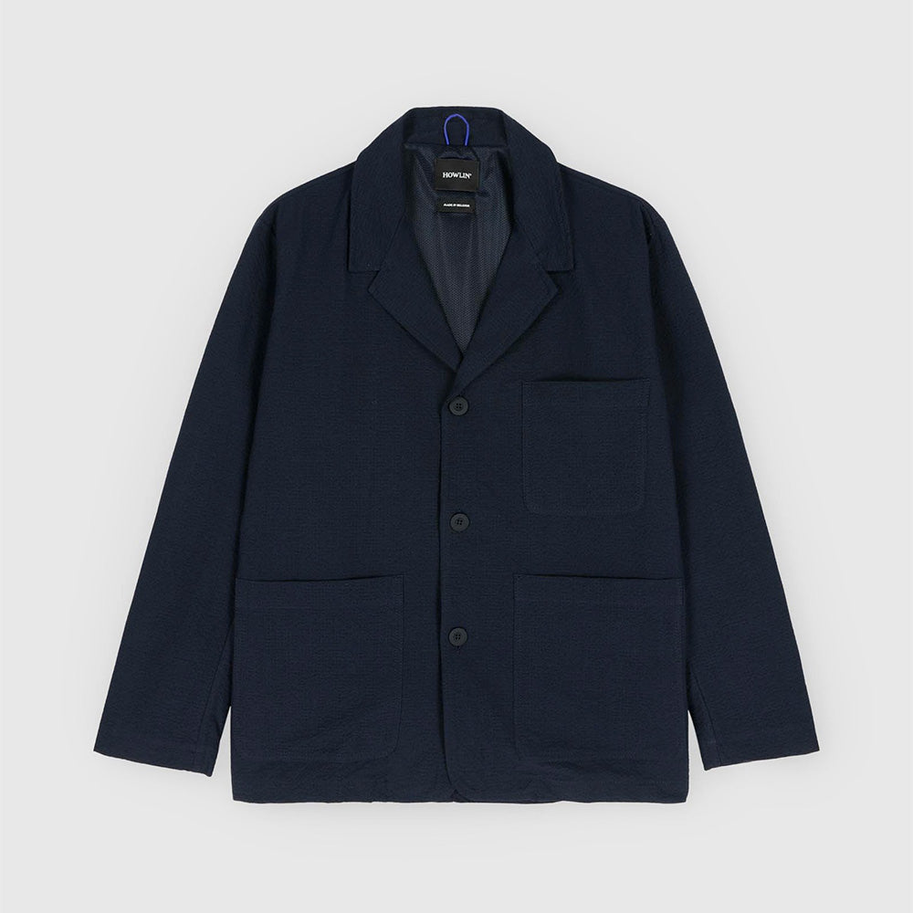 Howlin' - Veste Cosmic Crispy Seersucker - Marine