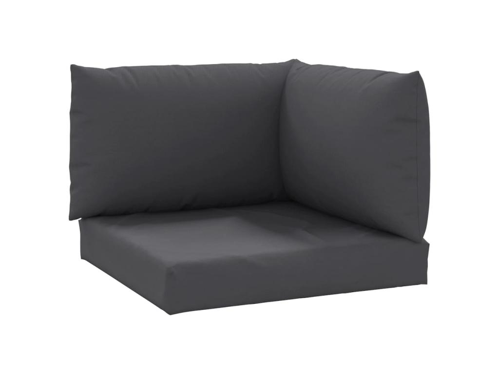Cojines de palet 3uds Tela oxford gris