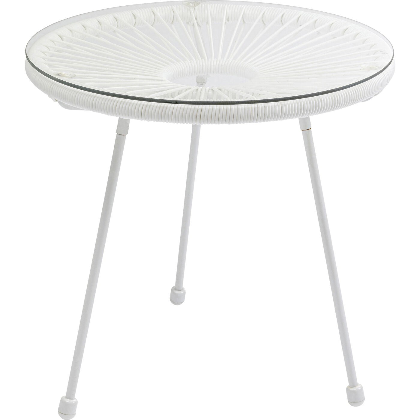 Tuin Bijzettafel Acapulco Mono wit Kare Design
