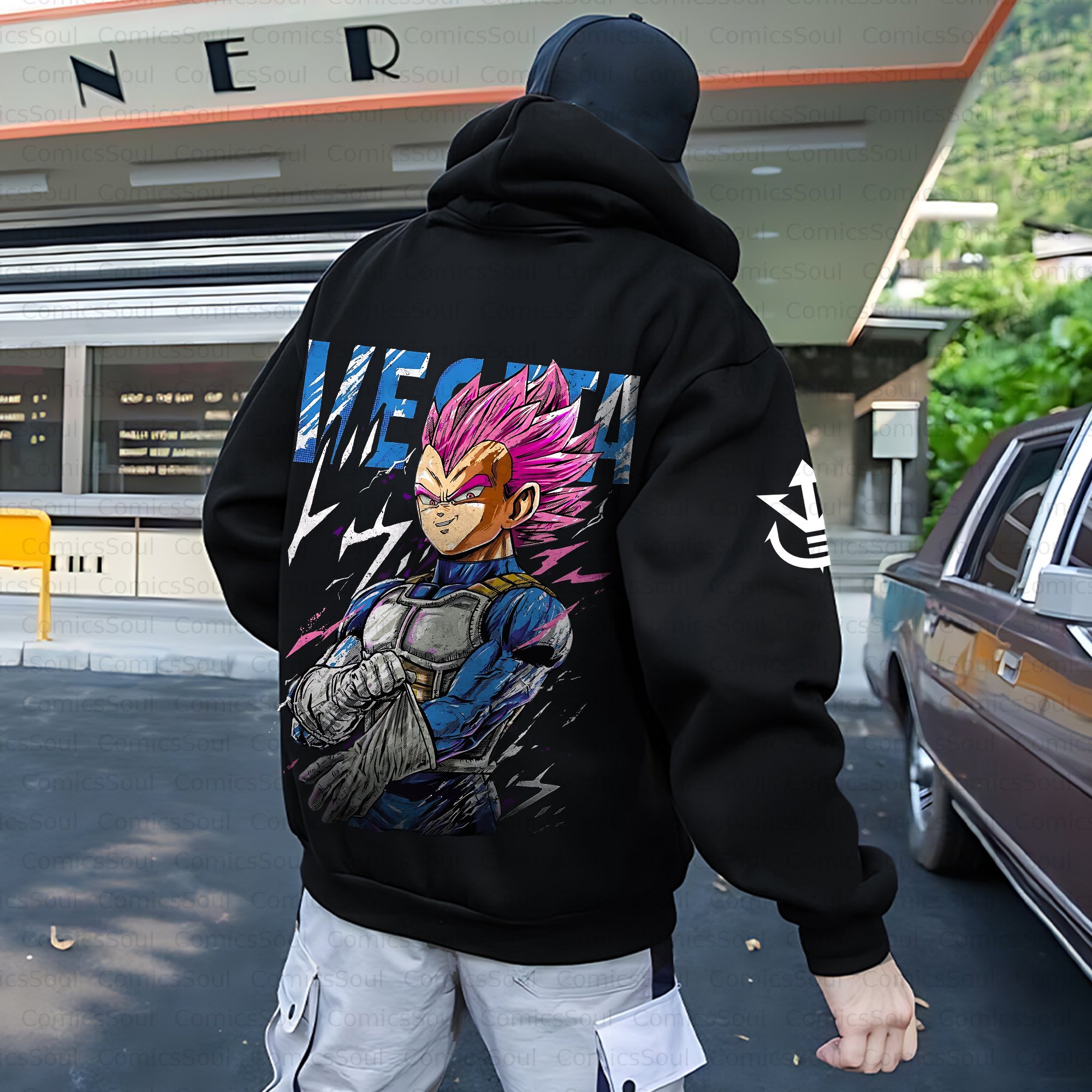 Unisex Anime Inspired Vintage Plush Hoodie