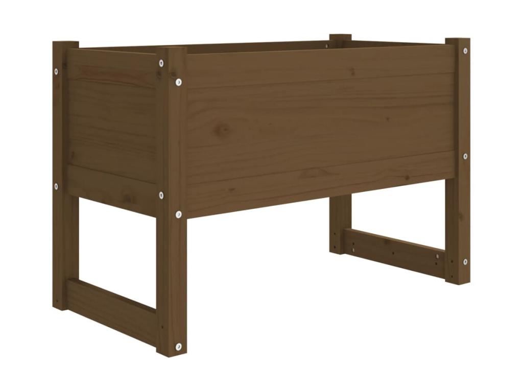 Decoratodo marrón miel 78x40x52 cm Madera maciza de pino