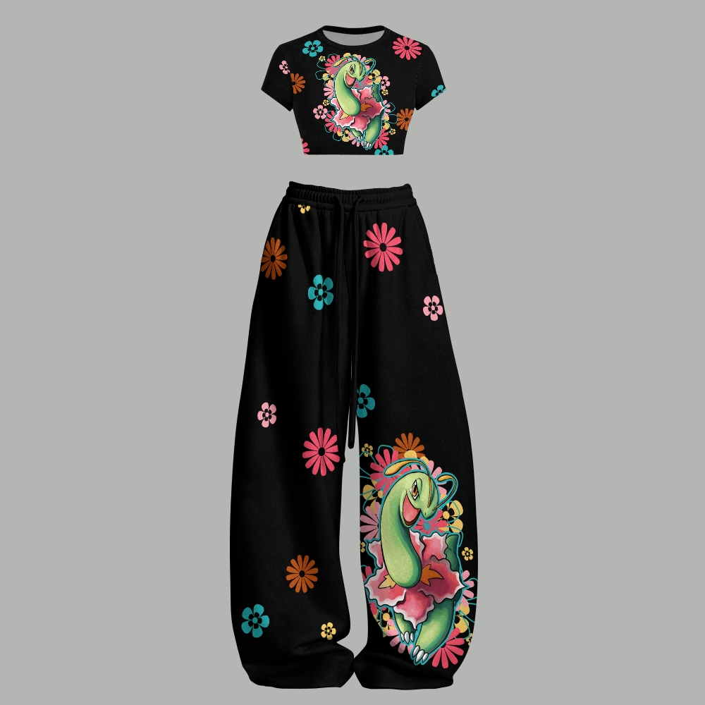 Pokémon Women T-Shirt  & Elasticated Trousers Two-Piece Set