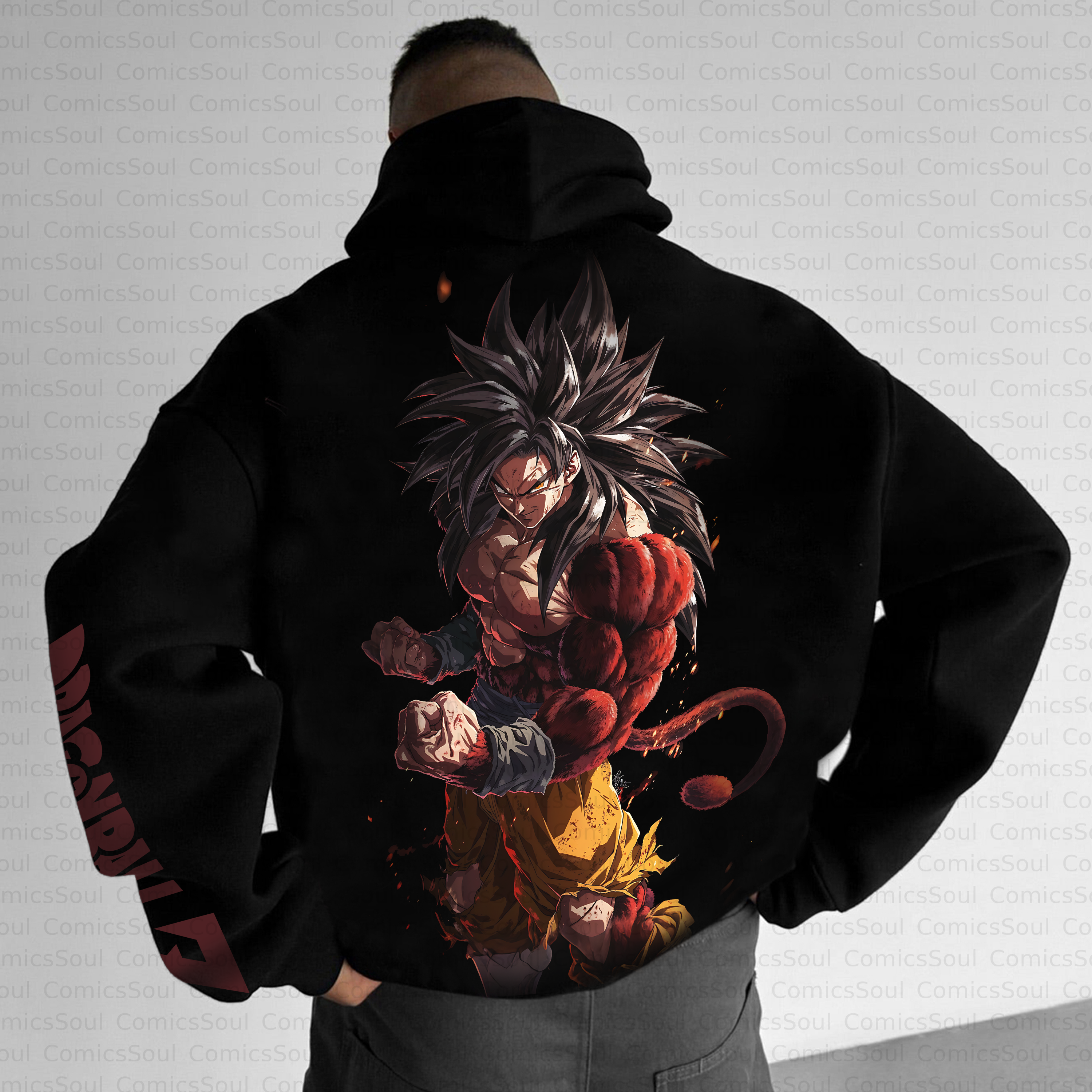 Unisex Anime Inspired Vintage Plush Hoodie TeeThreads Sustain the Scene with Custom Apparel