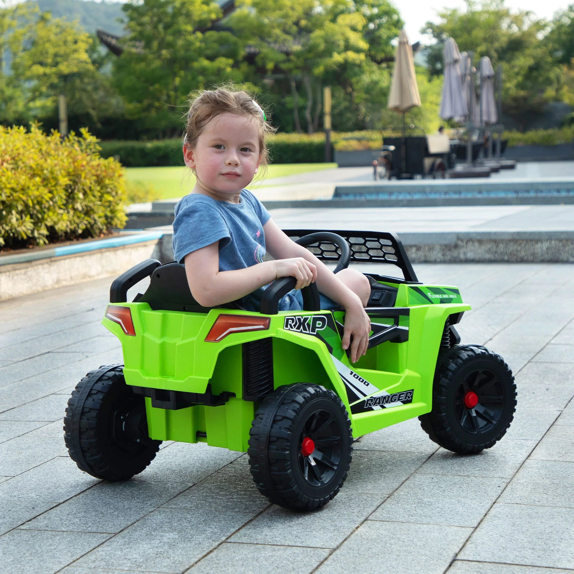 TOBBI 12V Kids Electric off-Road UTV Truck Car Battery Powered Ride on Toys for Girls with LED Headlights, Music, Horn - Image 29
