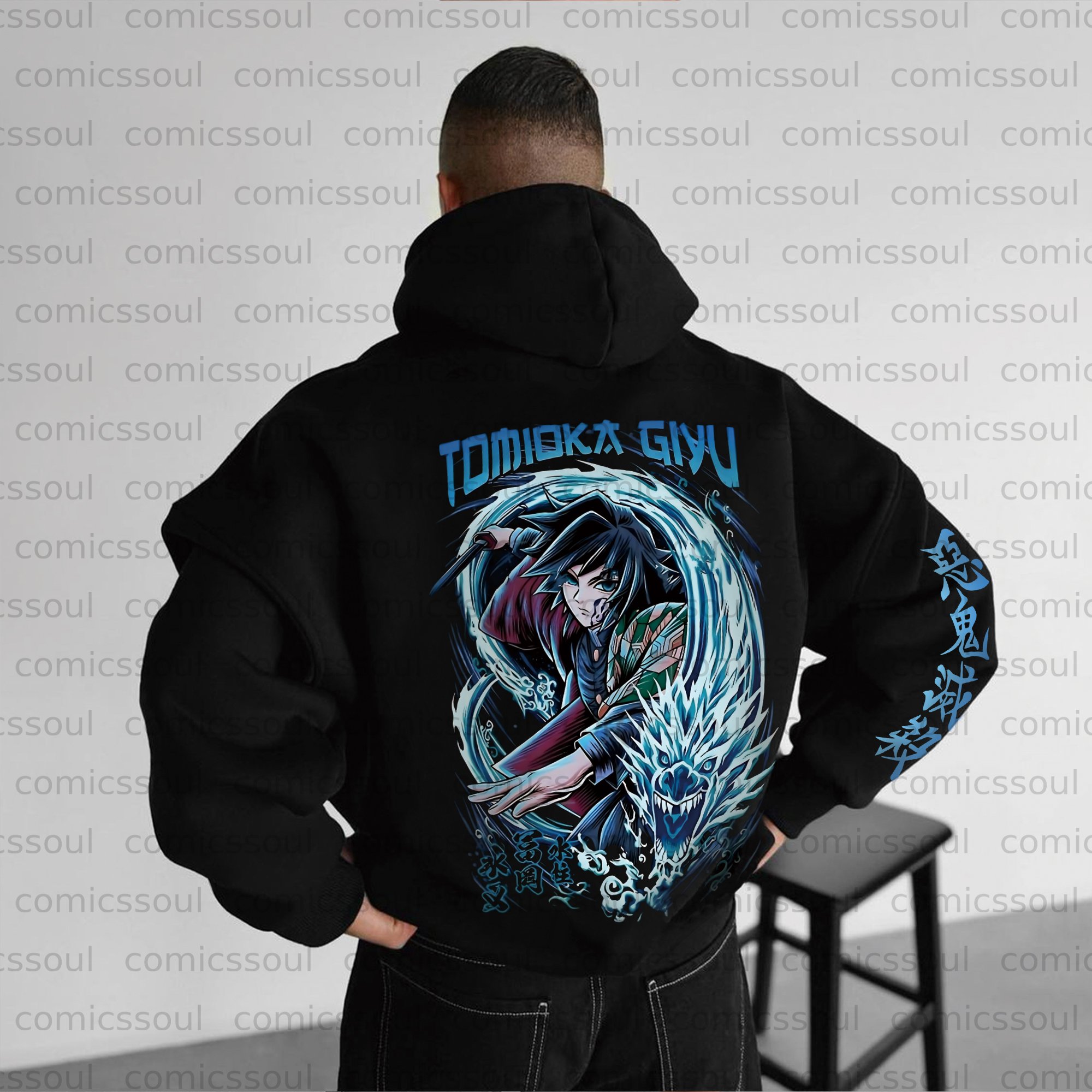 Unisex Anime Graphic Streetwear Vintage Plush Hoodie