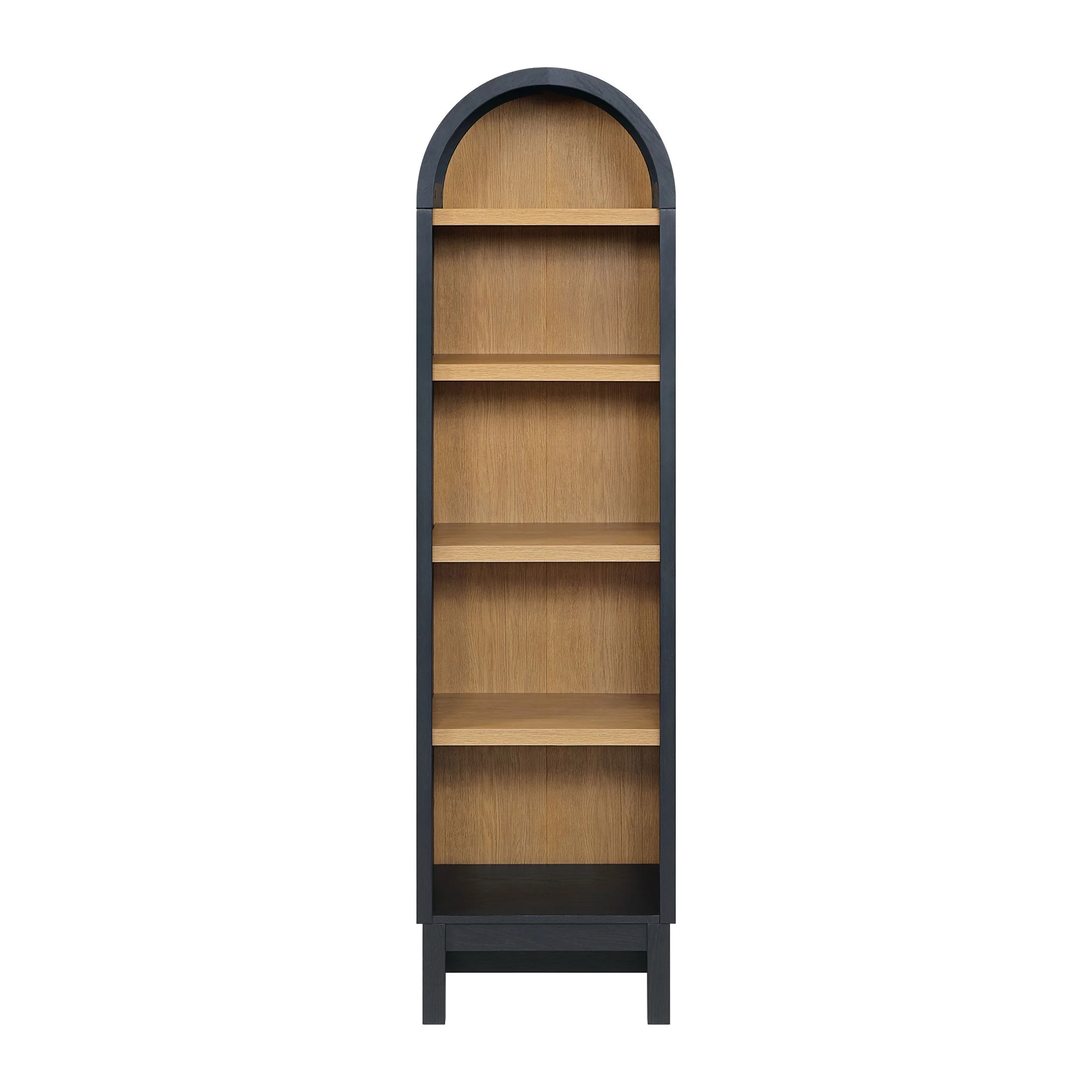 Better Homes & Gardens Juliet Narrow Arch Bookcase, Rich Black and Light Honey - Image 10