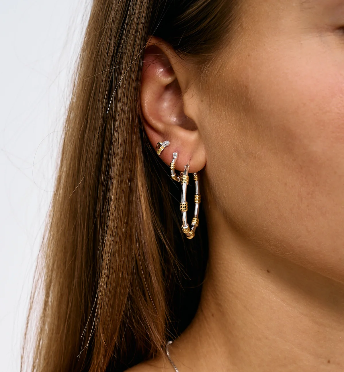 Single Dual Ring Earring