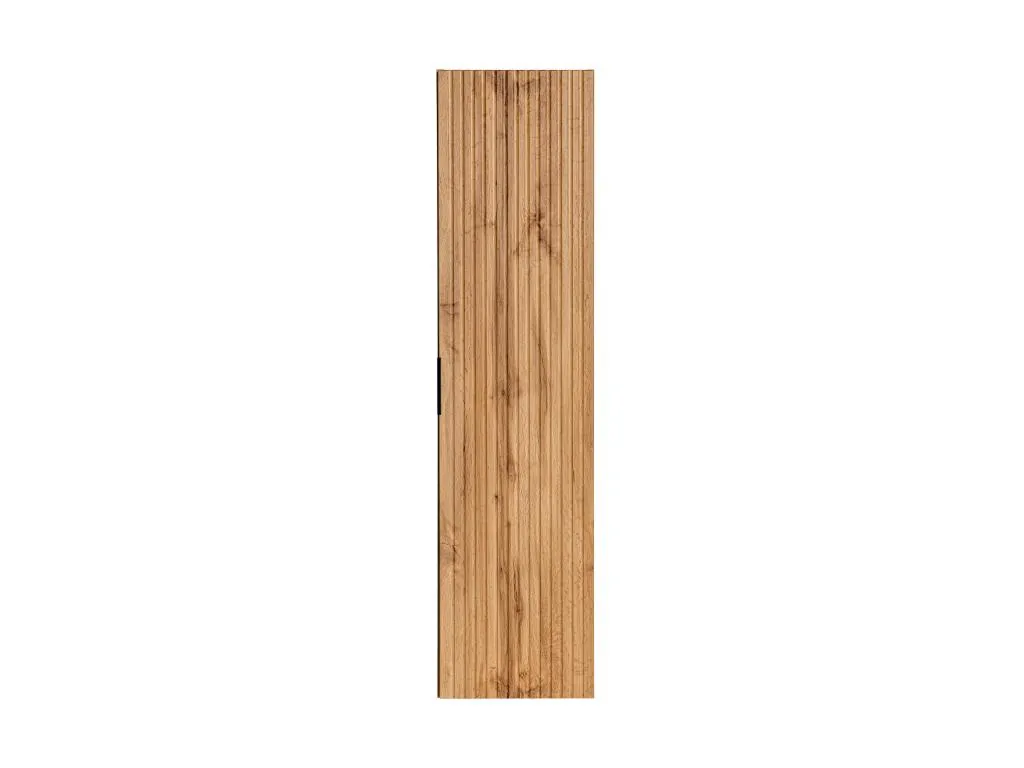 Armario de baño flotante con rayas - Natural claro - Alt 140 cm - Decoesp CLEZ43245