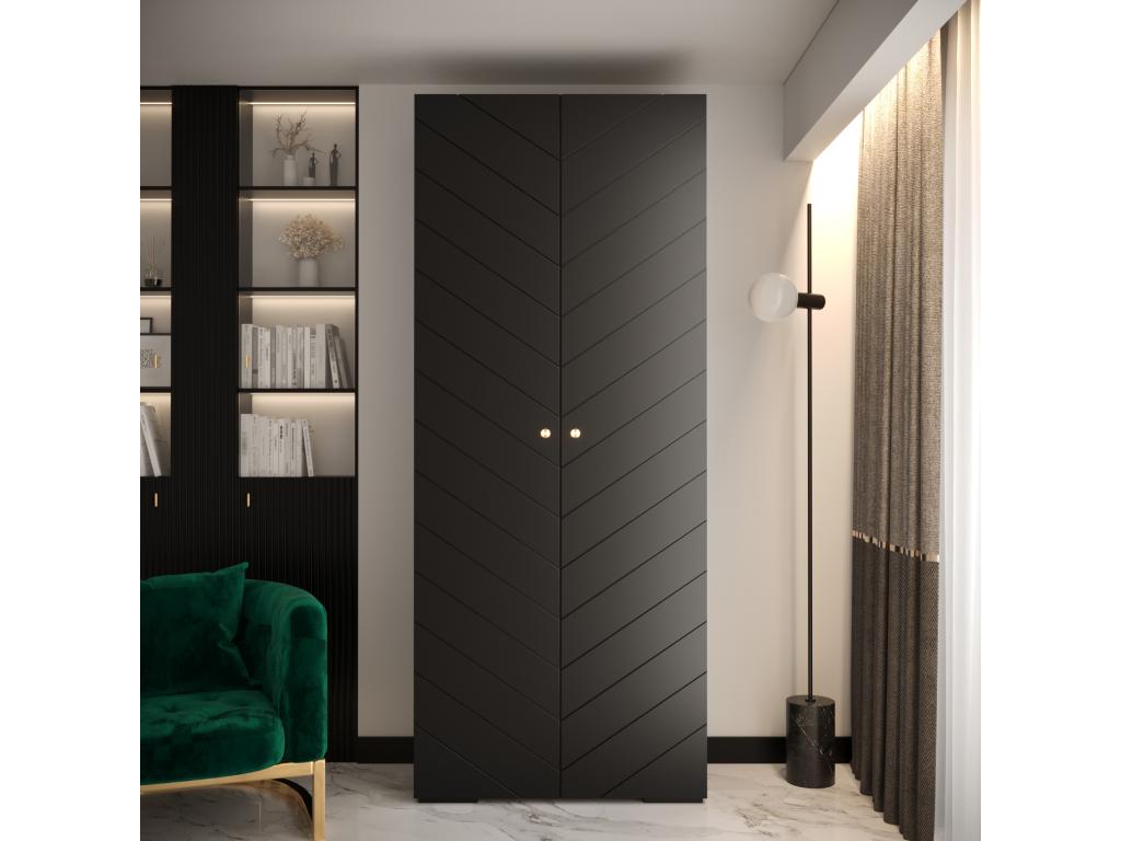 ARMARIO Decopractico 4 DE PUERTAS BATIENTES 236.7/100/47 2 puertas (negro) SGJS21876