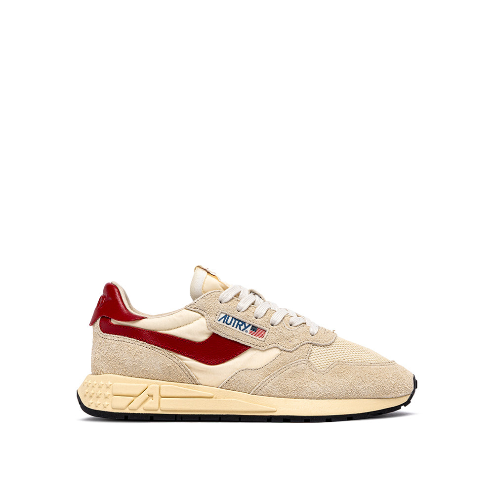 Autry - Baskets Reelwind Low Man Ut34 - Ecru Rouge Daim